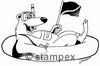 Le tampon encreur motif 2542 - Comics, Animaux