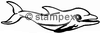 diving stamps motif 3307 - Dolphin