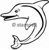 diving stamps motif 3314 - Dolphin
