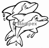 diving stamps motif 3325 - Dolphin