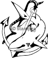 diving stamps motif 3392 - Shark