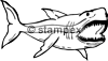 Le tampon encreur motif 3394 - Requin