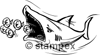 diving stamps motif 3396 - Shark