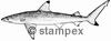 diving stamps motif 3400 - Shark
