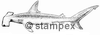 diving stamps motif 3403 - Shark