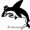 Le tampon encreur motif 3406 - Requin