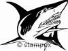 Le tampon encreur motif 3414 - Requin