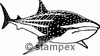 diving stamps motif 3416 - Shark