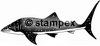 Le tampon encreur motif 3416a - Requin