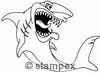 diving stamps motif 3420 - Shark