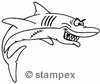 diving stamps motif 3421 - Shark