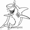 diving stamps motif 3422 - Shark
