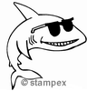 diving stamps motif 3427 - Shark