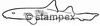 diving stamps motif 3429 - Shark