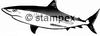 diving stamps motif 3431 - Shark