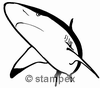 diving stamps motif 3434 - Shark