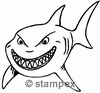 Le tampon encreur motif 3435a - Requin
