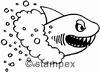 diving stamps motif 3438 - Shark