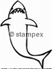 Le tampon encreur motif 3439 - Requin