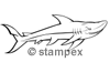 Le tampon encreur motif 3441 - Requin