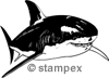 Le tampon encreur motif 3444 - Requin