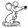 diving stamps motif 2618 - Mouse