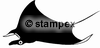 diving stamps motif 3603 - Ray/Skate