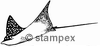 diving stamps motif 3611 - Ray/Skate