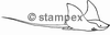 diving stamps motif 3612 - Ray/Skate