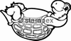 diving stamps motif 7554 - Turtle