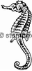 Le tampon encreur motif 7606 - Hippocampe