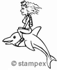 diving stamps motif 2317 - Diver, Comic