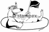 Le tampon encreur motif 2542 - Plongeur, Comics