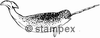 diving stamps motif 3812 - Whale