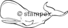 diving stamps motif 3821 - Whale