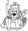 diving stamps motif 2502 - Comics, Animals