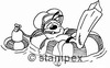 Le tampon encreur motif 2551 - Comics, Animaux