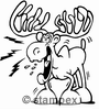diving stamps motif 2607 - Moose/Elk