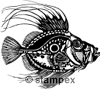 diving stamps motif 3073 - Fish