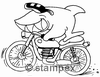 Le tampon encreur motif 3459 - Haiopeis (requin comics)