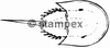 Le tampon encreur motif 7311 - Ecrevisse, Crabe, Homard