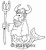 diving stamps motif 2335 - Neptune, Mermaid