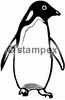 Le tampon encreur motif 7407 - Pingouin, Morse, Manchot