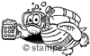 diving stamps motif 7548 - Turtle