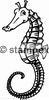 Le tampon encreur motif 7609 - Hippocampe