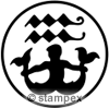 Le tampon encreur motif 7802 - Signes du zodiaque