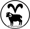 Le tampon encreur motif 7804 - Signes du zodiaque