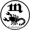 Le tampon encreur motif 7811 - Signes du zodiaque