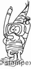 Le tampon encreur motif 2301 - Plongeur, Comics