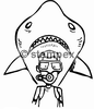 diving stamps motif 2303 - Diver, Comic